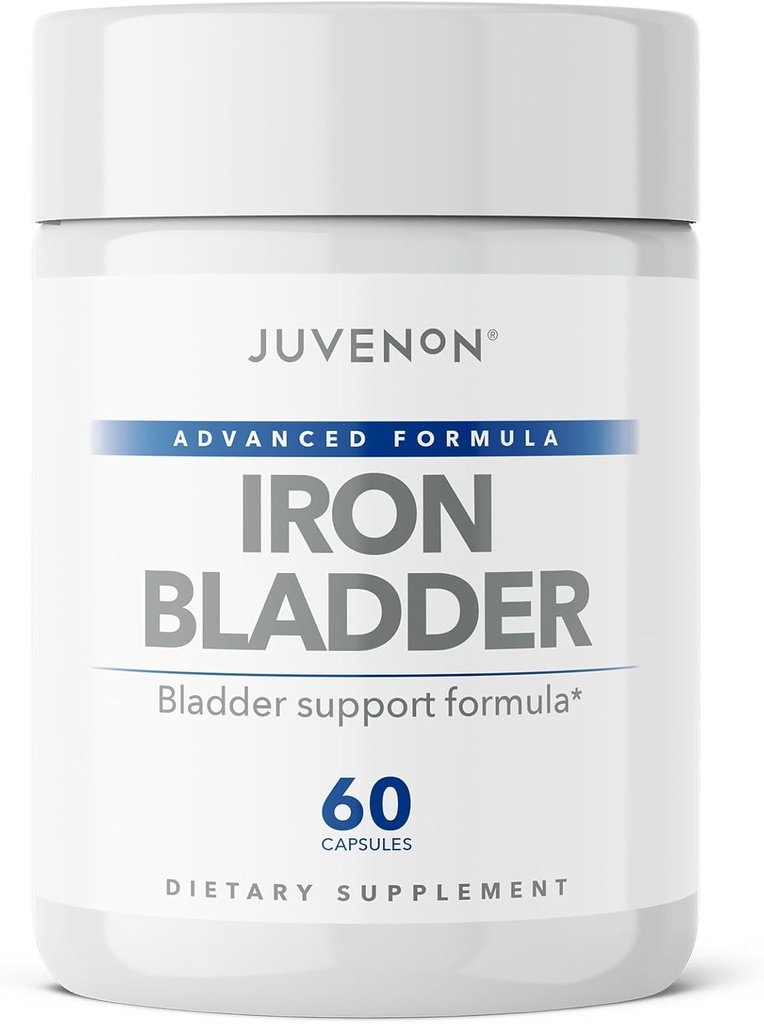 Juvenon Iron Bladder - Herbal Supplement for Healthy Bladder Function - Incontinence Support with Pumpkin Seed Extractd Extract, Soy Germ Extract, Saw Palmetto