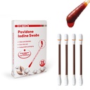 Povidone Iodine Swabs (25-Count), Iodine Cotton swabs, Wound Care, First Aid Kits, Nasal & Ear Gentle Care and Emergency Care for The Whole Family.