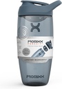 Promixx Pursuit חלבונים Shakerבק (24 oz) - Silent No-Ball Mixer, Leak-Proof Lid, BPA / BPS & Phthalate-Free ECOZEN - Easy-Clean Shaker Cup for Protein Shakes, Pre & Post-Workout Smoothies
