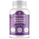 TrueSeaMos Irish Sea Moss כמוסות - 120 קפסולות ישנות (1600 מ"ג) - Prebiotic Superfood - Boosts מערכת Immune & Digestive - עור בריא, Keto Detox, Gut, תמיכה משותפת