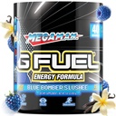 G דלק Megaman אנרגיה אבקת, Pre Workout Caffeine Mix for Gaming, Sugar Free Focus Amino, ויטמין + Antioxidants, 9.9oz (כחול סליקושי, 40 משרתים)