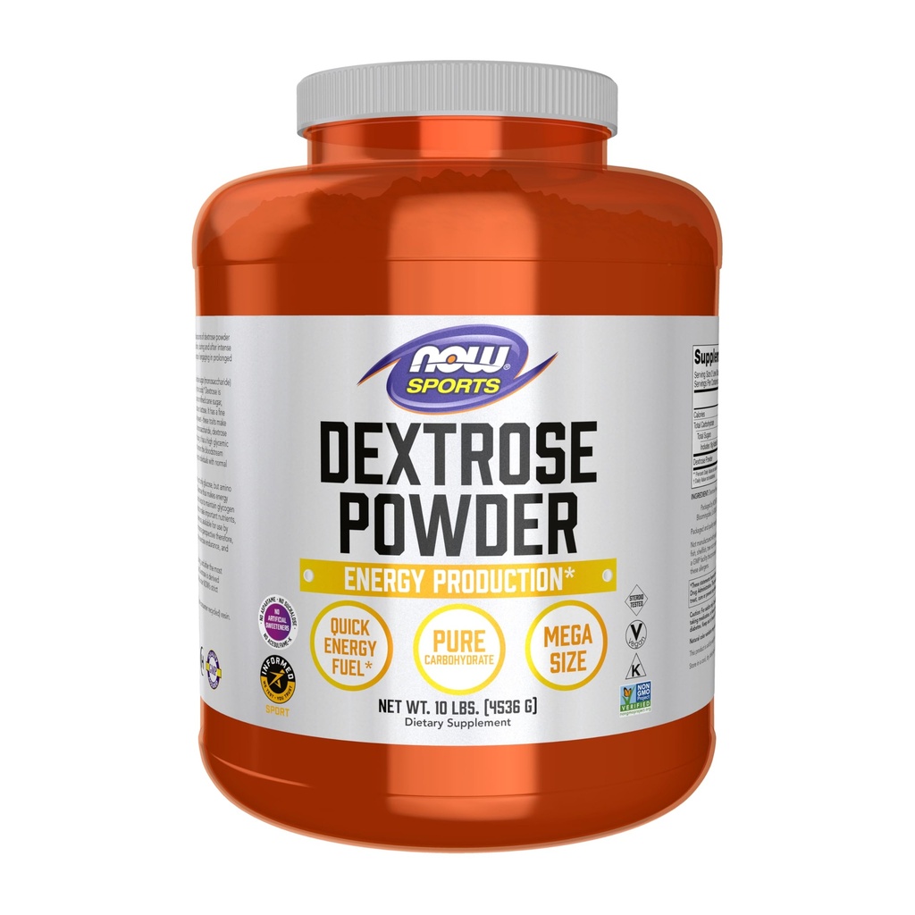 עכשיו מזונות ספורט תזונה, אבקת Dextrose (Monosaccharide), ייצור אנרגיה *, 10Pound