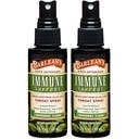 2 Pack Olive Leaf Complex גרון Spray with Peppermint, לימון, וחכמים עבור Itchy גרון הקלה, Immune תמיכה תוסף, פלטה נוזלי 1.5 oz