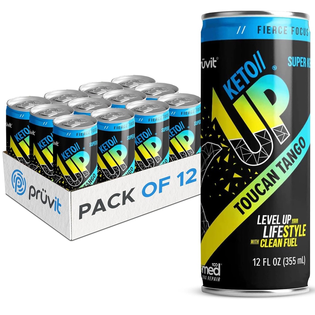 The Toucan Tango Keto-Up® Drink - Ready-to-Drink Ketones for Focus for Men and Women - 12 Pack