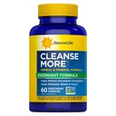 Renew Life ניקויse more Herbal Formula with Magnesium for Overnight Occasional Constipation Relief; Helps Promote Waste and Toxin Elimination; Gluten, Milk and Soy Free; 60 קפסולות צמחוניות*