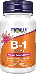 ויטמין B-1 (Thiamine) 100 מ"ג, 100 טבליות (Pack of 2)