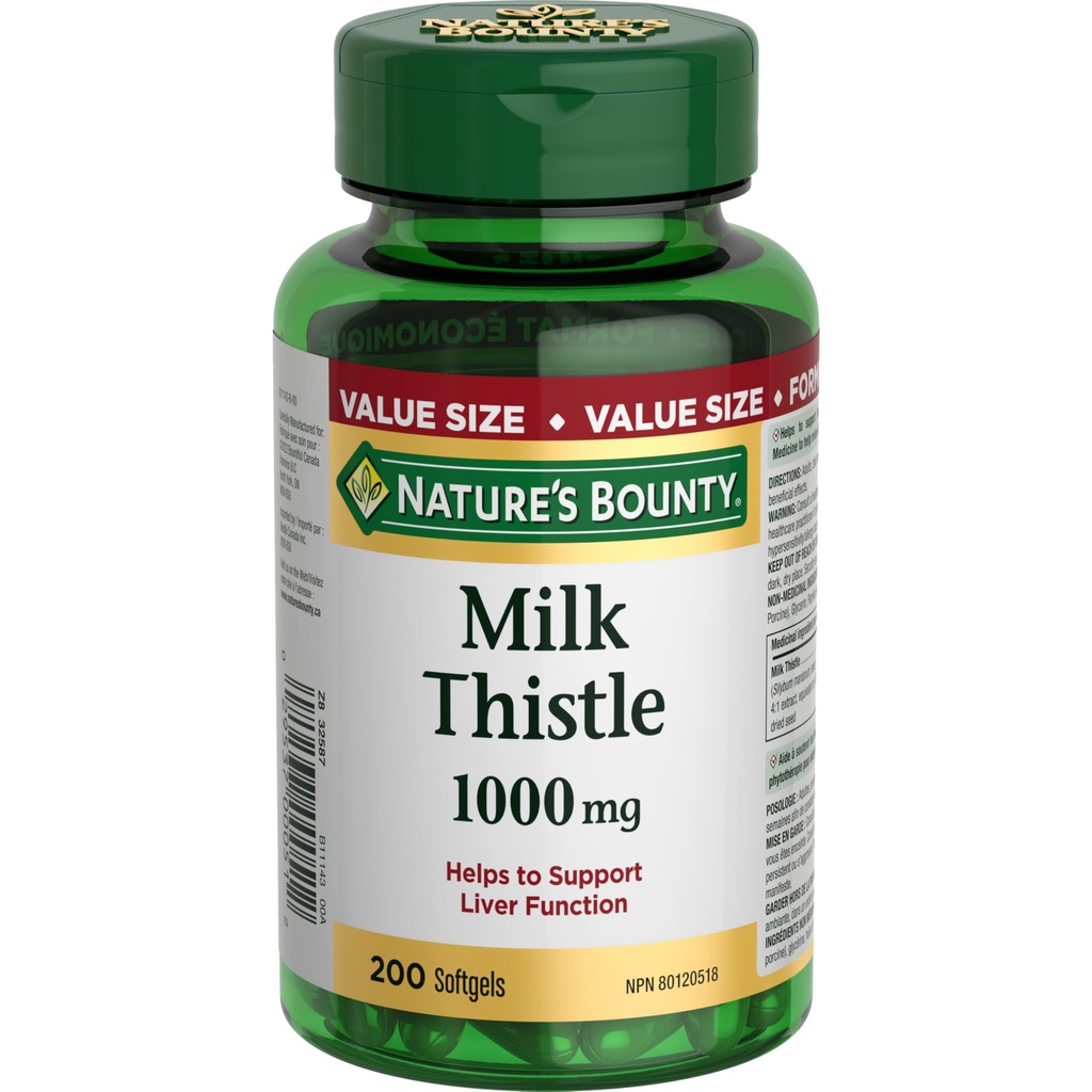 גודל ערך החלב של הטבע, 200 Softgels