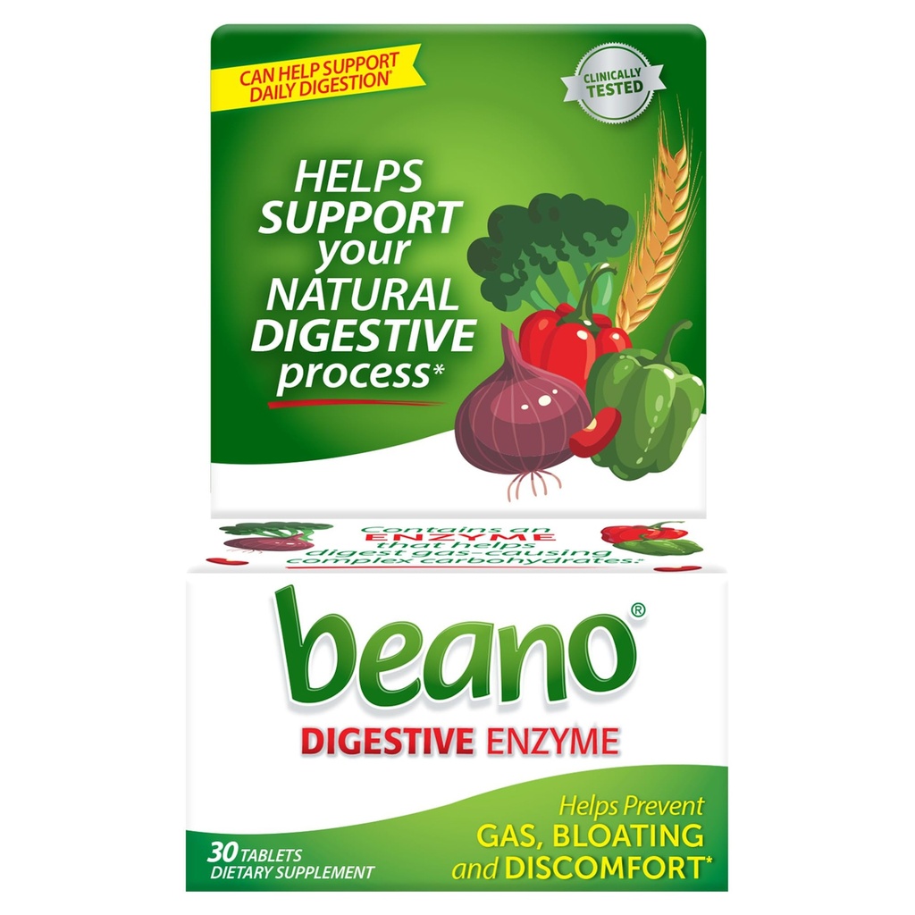 Beano Food Enzyme Dietary, 30 טבליות (Pack of 1)