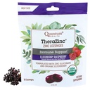 Quantum Health TheraZinc אורגני Zinc Lozenges Elderberry & Honey - תמיכה כספית למבוגרים ולילדים 12+ באופן טבעי, הפרידה מהירה עם No Aftertaste - 18 Count