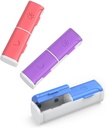 גלולת גלולות 2 פעמים ביום, (3 Pack) Small Pill Box, Am Pm Daily Pill מארגנת, Moisture Proof Travel Pill Case for Pocket Purse, Portable Medicine Box to Hold ויטמין, שמן דגים, תוספת תוסף