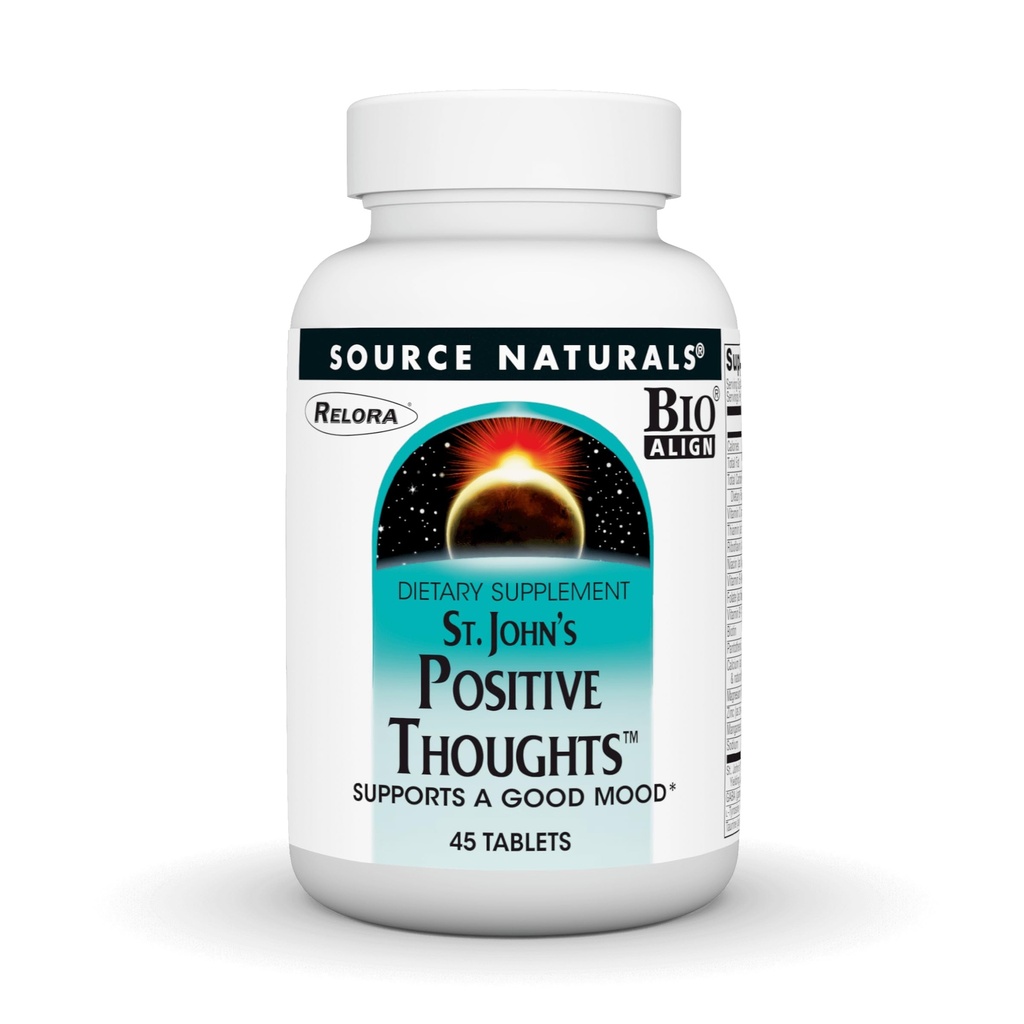 מקור: Naturals St. John's Positive Thoughts - Supports A Good Mood