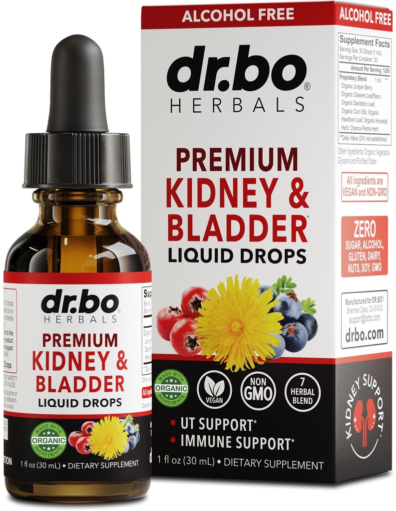 Kidney Support Add Bladder Health - אורגני Renal ניקוי תוספים טיפות Joiper ברי קלאס Dandelion - Renal Kidney ניקויse Detox Urinary Tract Herbal Bladder Support Flush Kidneys 1oz