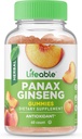 תוספי Panax גינזנג חיים | תוספי ג'ינסנג הגדולים | Panax גינזנג לחלץ | ג'ינסנג חניכיים לנשים, גברים, מבוגרים | 90 מסטיקים