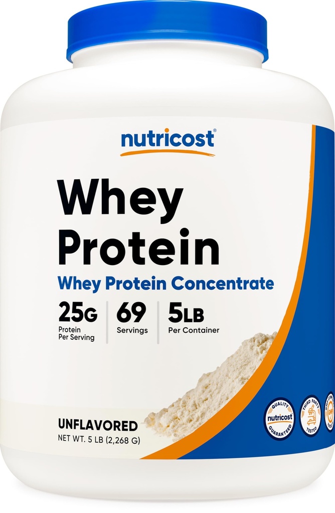 אבקת חלבון רעילה Whey, Unflavored, 5 פאונד - מ חלבון Whey חלבון ריכוזrate