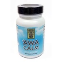 Awa Calm כמוסות - Kava- Based Herbal תוסף עם 30% Kavalatone, Calamus Root, Passion Flower, Lemon Balm & Hops (120 קפסולות)