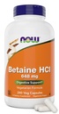 עכשיו Betaine HCl 648 מ"ג 240 קפסולות Veg (Pack of 2) - תוסף Enzymes העיכול - משופר עם פפsin Protease עבור תמיכה בחלבון
