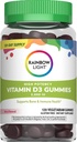 ויטמין אור קשת D Gummies, ויטמין D3 2,000IU Immune Health Support, Helps Support Strongעצמות & שיניים, Gluten Free, טבעוני, ברי, 120 מסטיקנים