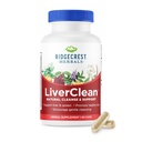 Ridgecrest Herbals LiverClean, Herbal Liver Support Supplement, mor Thistle, Dandelion, Detox, ניקוי תמיכה, Bile בריא (60 Caps, 30 משרתת)