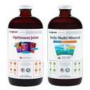 LIQUIDHEALTH Optimum Joint Glucosamine Chondroitin תוסף & Daily Multivitamin Bundle for Men & Women - Sea Trace מינרליםs, Bone & Joint Health, Immune Support - Made in USA, Non-GMOin Bundle for Men & Women - Sea Trace מינרליםs, Bone & Joint Health, Immune Support - Made in USA, Non-GMO