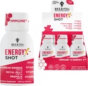 Bee and You Energy X Shot, 12 Pack, Red גינזנג, רויאל ג'ולי, Propolis, Caffeine חינם משקאות אנרגיה, ויטמין C, B3, B6, B12, Immune Support Supplement, Antioxidants, Pomegranate Flavor