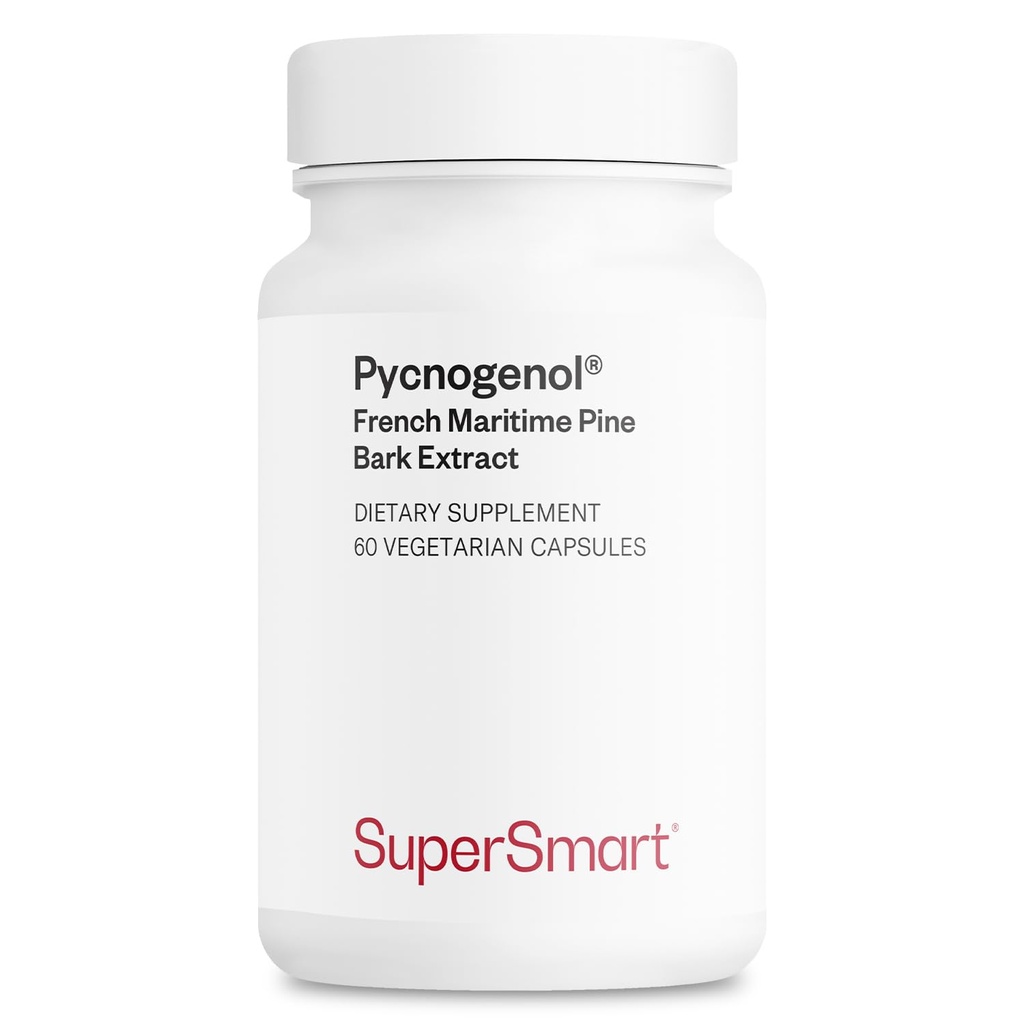 סופר חכם - Pycnogenol 200 מ"ג ליום (מטופל וגבוה ביוavailable) - פירות הים הצרפתי פין Bark Extract