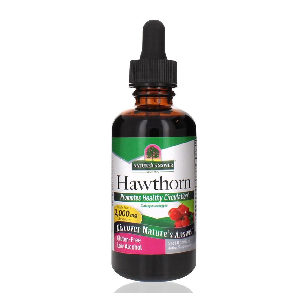 מקור: Nature's answer Organic Holhorn Extract 2 Oz - Low Alcohol, Gluten Free & Kosher - Heart Support - אידיאלי עבור הותורן ברי תה