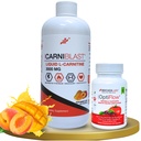 Bricker Labs Power and Performance Duo: Carniblast נוזל L-Carnitine 3000 מ"ג ו- Optiflow Blood Flow תוסף, 60 קפסולות