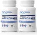 Puregen Labs Lumbrokinase 40 מ"ג עבור תוספי פולינזיה גבוהה; פעילות גבוהה Lumbrokinase Enzy | No Harmful Additives