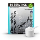 אבקהVitamin אלקטרוליט אבקת פלוס (50 משרתים) Unflavored Electrolyte אבקת Keto, סוכר חינם, מלח ההימלאיה ורוד., 1000mg Potassium, 150 מ"ג Calcium, 150 מ"ג מגנזיום, no Stevia, no Stevia.