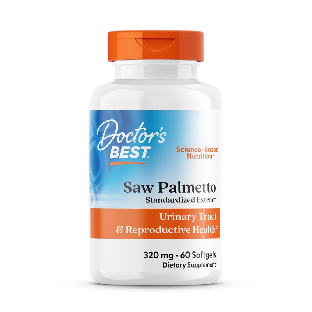 Doctor's Best Saw Palmetto Extracts (320 מ"ג), Softgel קפסולות, 60-Count
