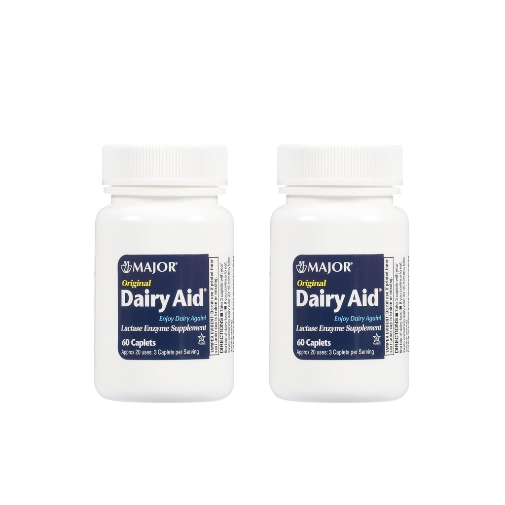 סיוע חלבי Lactase Enzyme Caplets Generic עבור Lactaid המקורי 120 Ea.