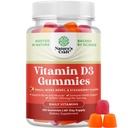 Natures Craft ויטמין D3 Gummies for Daily Wellness - ויטמין D מסטיקמי עבור מבוגרים עם D3 2000IU לשרת שריר העצם ותמיכה Immune - non-GMO Gelatin & Gluten חינם (60 יום אספקה)