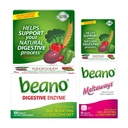 Beano תוספת כוח 100ct & beano Strawberry Meltaways 15ct