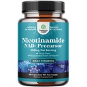 ויטמין B3 Niacinamide 500 מ"ג קפסולות - Mitochondrial Energy and Potent Skin Supplement - AKA ויטמין B3 Niacin 500 מ"ג Flush חינם Nicotinamide 500 מ"ג - Flush חינם Niacin תוסף - 180 ספירה