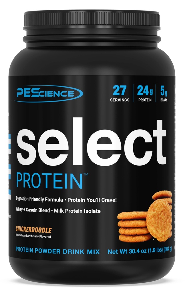 שמן מדע בחר אבקת חלבון, Whey ו- Casein בלגן, אבקת חלבון נקייה לנשים וגברים, קלוריות נמוכה, פחמימות נמוכות, Keto Friendly, Gluten Free - Snickerdoodle - 27 משרתים