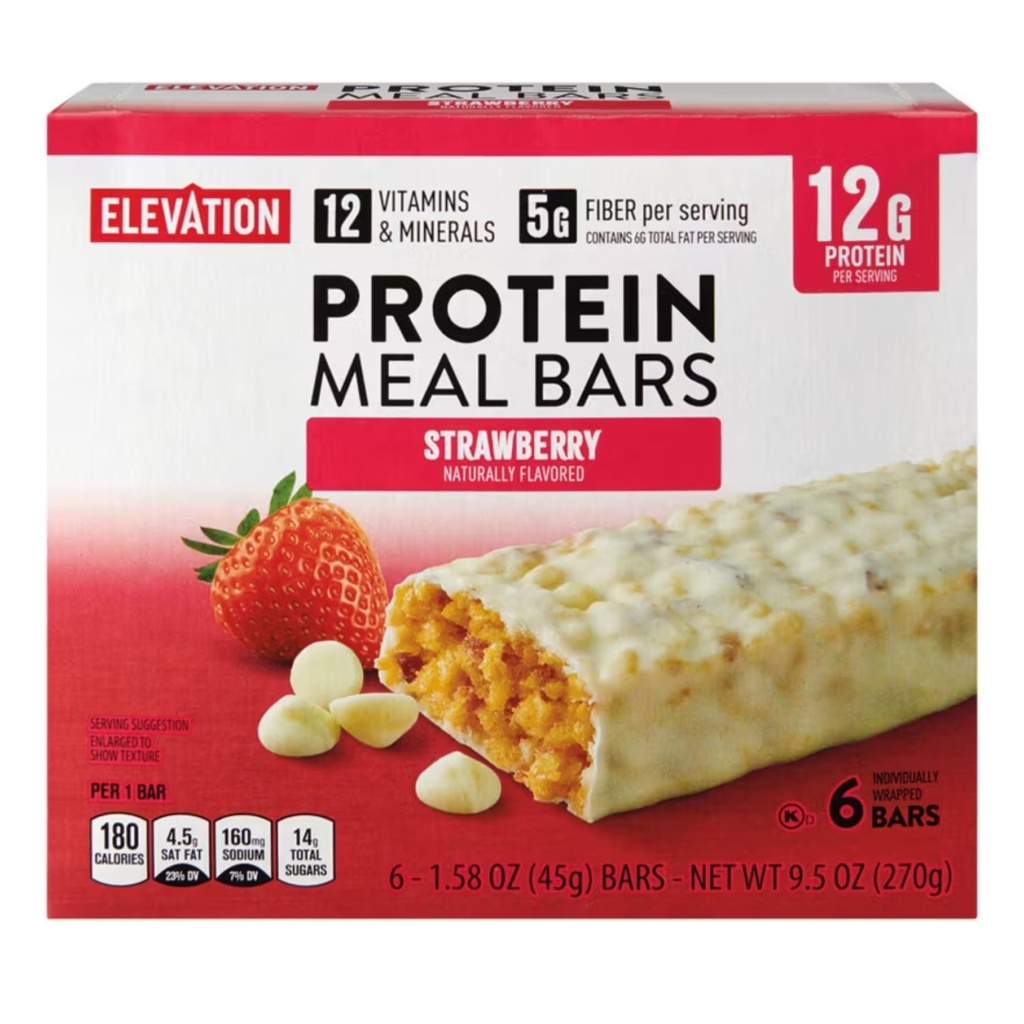 🌟 Irresistible Delicious Strawberry Protein Meal Bars! 🍓💪 Soft & Chewy, Yogurt-Covered, 12g Protein! 😍 Fuel Your Day with This 6-Pack of Pure Bliss! 🎉✨Soft & Chewy, Yogurt-Covered – 6-Pack Healthy Snack for Energy & Nutrition