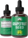 Grapefruit Seed Extracts תוסף. טבעוני GSE Grapeפירות Seed Extracted עבור נשים וגברים. Zero Sugar, non bitter עבור Immune, תמיכה עיכול. נפט חופשי קח Orally
