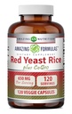 פורמולות מדהימות Red Yeast Rice 600 Mg Plus Co Q-10 50 Mg 120 קפסולות צמחוניות