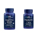 Life Extension Super אומגה 3 Plus EPA / DHA שמן דגים, Sesame Lignans, תמצית אוליב & One-Per-Day Multivitamin - ארוז עם מעל 25 ויטמינים, מינרלים וצמח