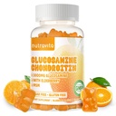 Nutravita Glucosamine Chondroitin Gummies עם MSM & Elderberry כוח נוסף - תמיכה משותפת, תמיכה אנטי-חמצן תמיכה עבור מבוגרים, גברים ונשים.60 אורנג ' צ'אדות