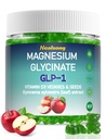 Magnesium Glycinate Gummies 400 מ"ג תוספי מזון עם Magnesium Malate & Turate | ויטמין D3 Spinach | Kale