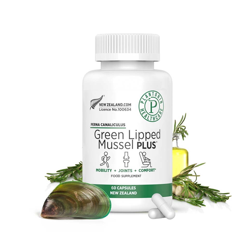 ניו זילנד - Green Lipped Mussel for Humans - 19,000 מ"ג משרת - Dried Freeze Perna Canaliculus with אומגה 3 - תמיכה ניידות משותפת ו Circulation - Non GMO & Gluten - 60 קפסולות