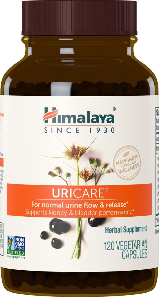 ההימלאיה אורייזה - Herbal Kidney & Bladder Support with Shilajeet, Didymocarpus & Pasanabheda - מקדם את Urinary Tract Health & Comfort Urine Flow - Non-GMO, Gluten-Free, Vegetarian - 120 קפסולות