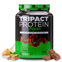 Nutrology TRIPACT אבקת חלבונים טבעונית - אורגני Pea, Rice & Pumpkin חלבון, BCAAs & Glutamine צמחי החלפת Meal החלפת שקד עבור שריר התאוששות & Immunity, Chocolate Peanut Butter, 20 משרתים