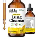 Wild & Organic Lungse Detox Tincture - מוללן טיפות עבור Lungs - Herbal Mullein לחלץ תוסף - טבעוני, אלכוהול חינם טיפות - 4 fl oz