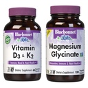 BlueBonnet Nutrition ויטמין D3 ו-K2, ומגנזיום Glycinate קפסולות ירקות בונדלה