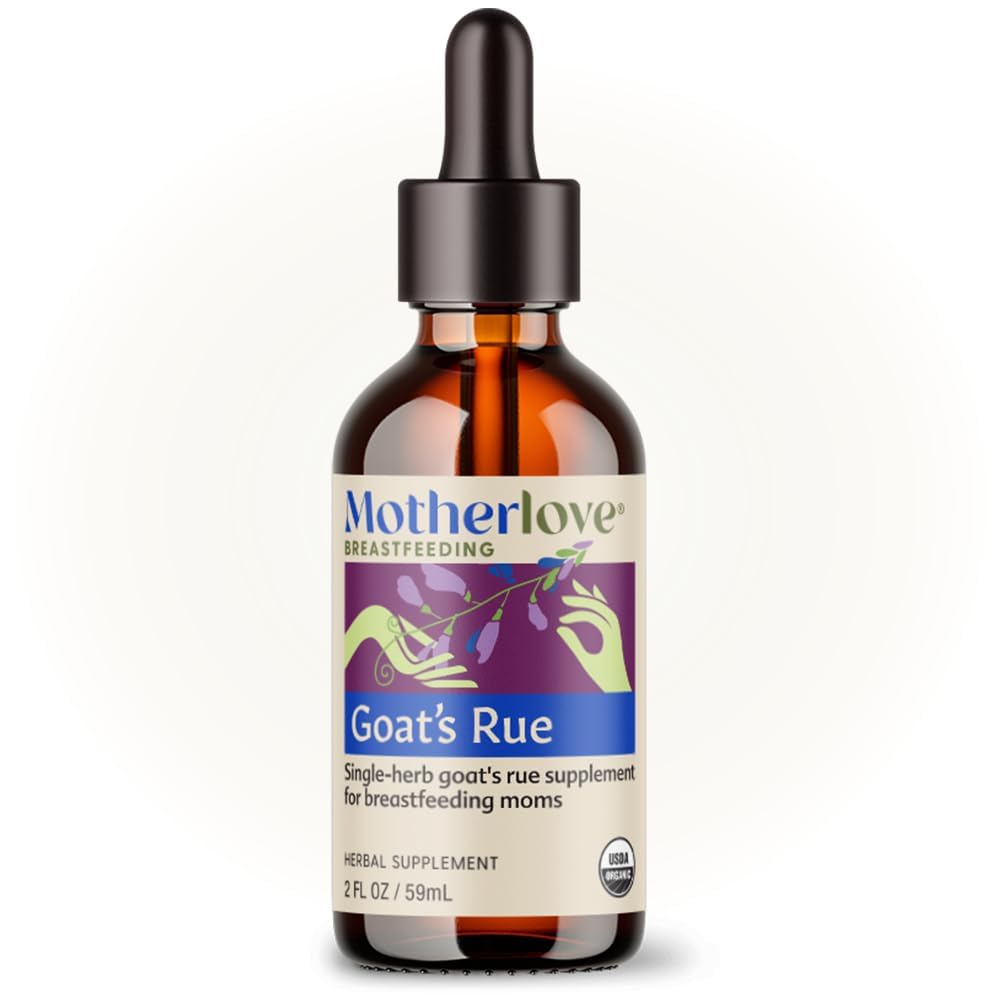 Motherlovet's Rue (2 Ounce Tincture) Lactation תוסף עבור שאלון חלב אם אופטימיזציה של אספקת חלב אם - USDA מוסמך אורגני, טבעוני, כשר, Soy-Free