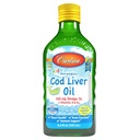 קרלסון - שמן Cod Liver של Kid, 550 מ"ג אומגה 3, ויטמינים A & D3, Wild Norwegian, Lemon, 250 mL