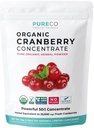 USDA אורגני Cranberry Concentrate (50:1) אבקה - 500 מ"ג שווה ערך ל-25,000 מ"ג של קריין טרי - עבור Kidney ניקויse & UTI תמיכה ויטמינים - נשים - תוספת - 100 משרתים - No Pills - No Pills - No Pills
