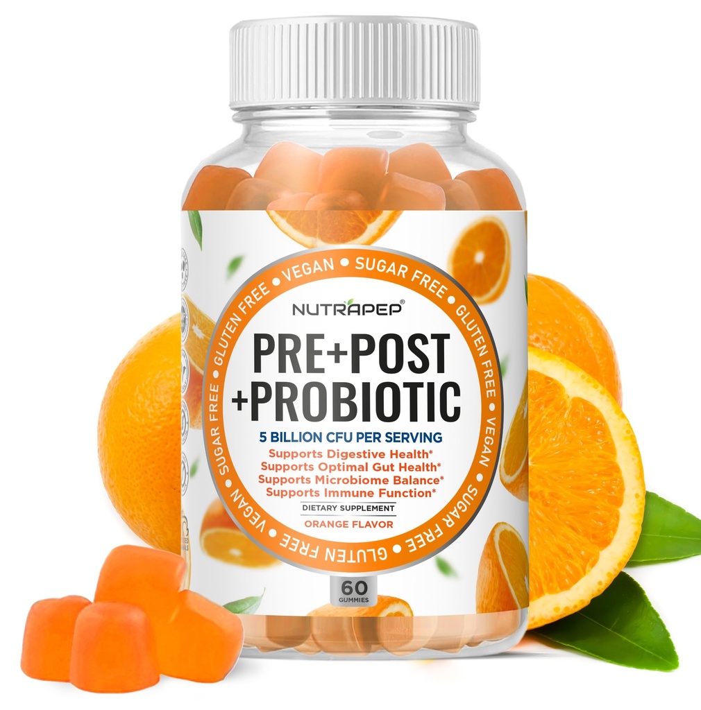 טרוםביוטיקה Probiotic & Postbiotics for Women Men & Kids - High Potency 5 מיליארד CFU - Sugar-Free & Gluten Free